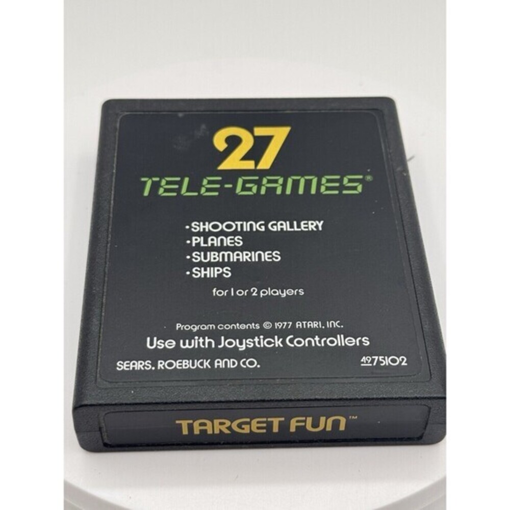 Vintage 27 Tele-Games Target Fun Video Game For Atari 2600 1977 Untested